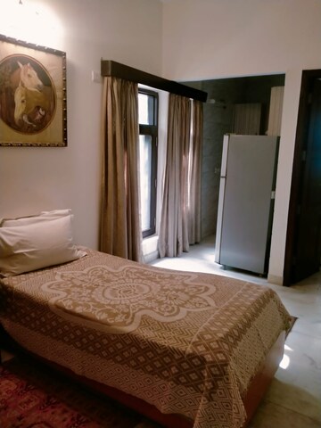 Bedroom in 3.5 BHK Builder Floor at Geetanjali Enclave – for Rent