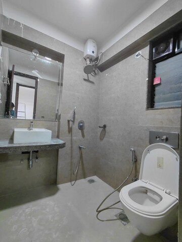 Bathroom in 2 BHK Apartment at Sunteck Avenue 2, Goregaon West – for Rent