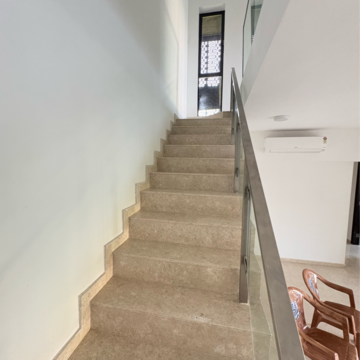 Staircase in 4 BHK Independent House at Lodha Palava City Lakeshore Greens, Hedutane – for Rent