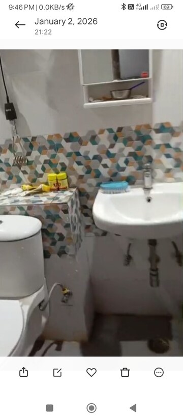 Bathroom in 2 BHK Apartment at Parker White Lily, Sector 8 – for Sale