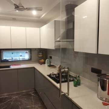 Kitchen in 3 BHK Builder Floor at Greater Kailash – for Rent