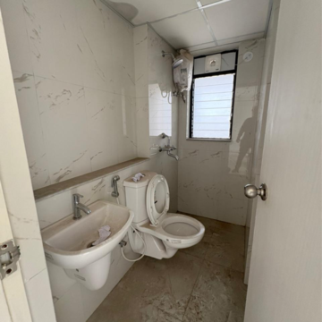 Bathroom in 2 BHK Apartment at Runwal Gardens Phase 2, Kalyan Shilphata Road – for Rent