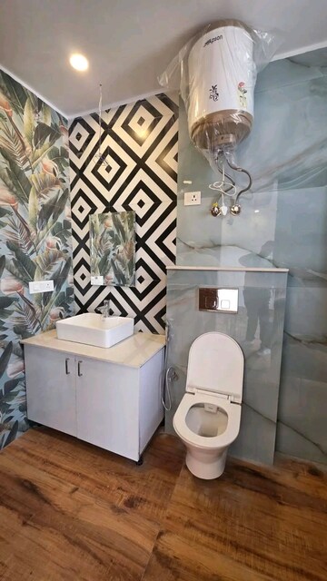 Bathroom in 4 BHK Builder Floor at Chattarpur – for Rent