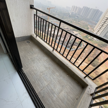 Balcony in 1 BHK Apartment at Runwal Estate Phase 2, Dhokali – for Rent