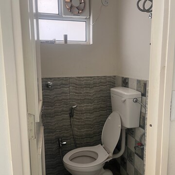Bathroom in 1 BHK Apartment at Manglam Aadhar, Keshupura – for Rent