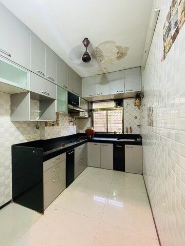 Kitchen in 1.5 BHK Apartment at Sethia Sea View, Goregaon West – for Rent