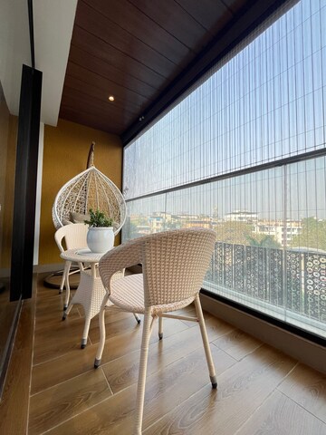 Balcony in 3 BHK Apartment at Platinum Palm Woods, Seawoods Sector 38 – for Sale