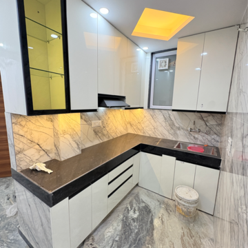 Kitchen in 3 BHK Builder Floor at Khirki Extension – for Sale