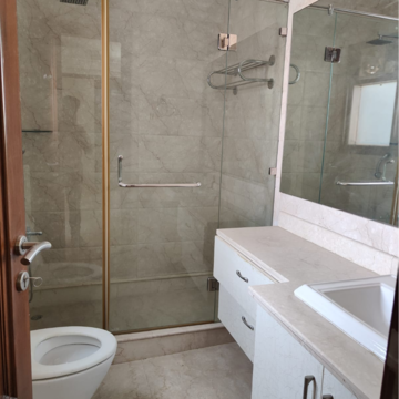 Bathroom in 3 BHK Builder Floor at Vasant Vihar – for Rent