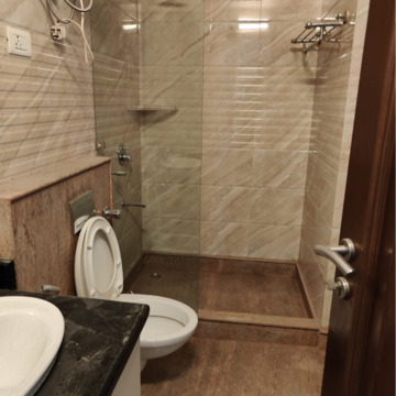 Bathroom in 3 BHK Builder Floor at Vasant Vihar – for Rent