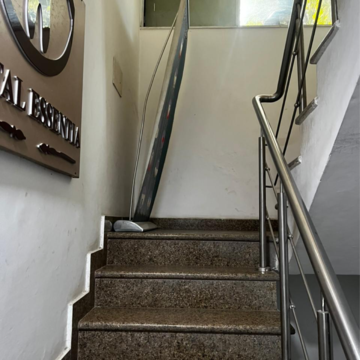 Staircase in 4 BHK Builder Floor at Vasant Vihar – for Rent