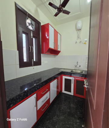 Kitchen in 1 BHK Builder Floor at Chattarpur – for Rent