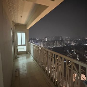 Balcony in 2.5 BHK Apartment at Gaur City 2 - 12th Avenue, Sector 16c Greater Noida – for Rent