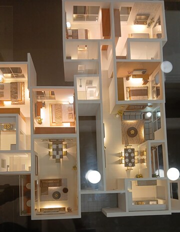 Floor Plan in 3 BHK Apartment at Rutu Samruddhi, Panch Pakhadi – for Sale