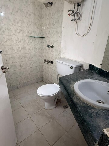 Bathroom in 3 BHK Apartment at Unitech Ivory Towers, Sector 40 – for Rent