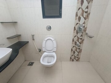 Bathroom in 2 BHK Apartment at Akshar Shreeji Heights, Seawoods – for Rent
