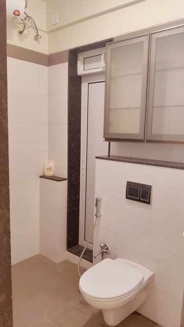 Bathroom in 2 BHK Apartment at Rustomjee Urbania Azziano, Thane West – for Rent