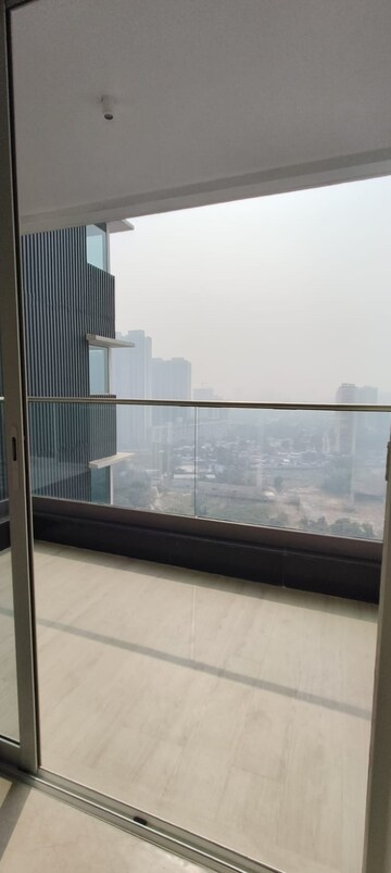 Balcony in 3 BHK Apartment at Courtyard by Narang Realty and The Wadhwa Group, Pokhran Road No Two – for Rent