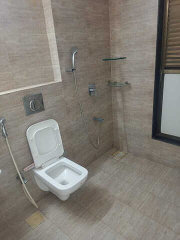 Bathroom in 3 BHK Apartment at Kanakia Levels, Malad East – for Rent