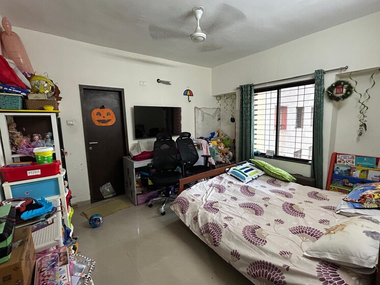 Bedroom, pebbles-i 3 Bedroom 1500 Sq.Ft. Apartment In Bavdhan Pune 9731155