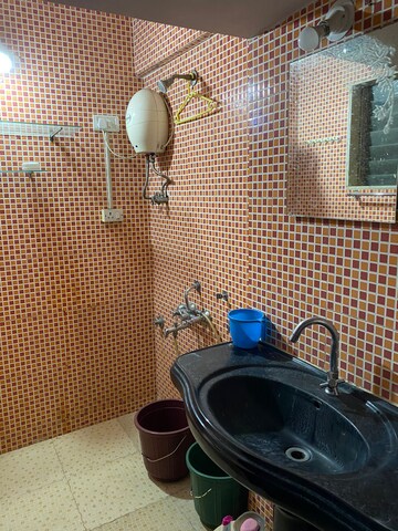 Bathroom in 1 BHK Apartment at Kavya Residency Thane, Ghodbunder Road – for Rent