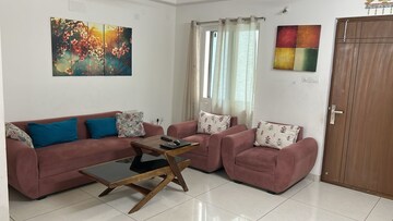 Living Room in 2.5 BHK Apartment at Aparna Sarovar Zenith, Nallagandla – for Rent