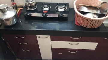 Kitchen in 1 RK Apartment at Orchid Complex Gundecha, Kandivali East – for Rent