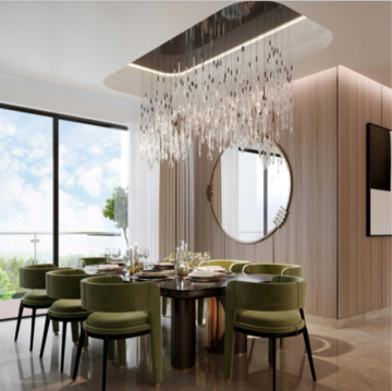 Living Room in 4 BHK Apartment at SS Camasa, Sector 90 – for Sale