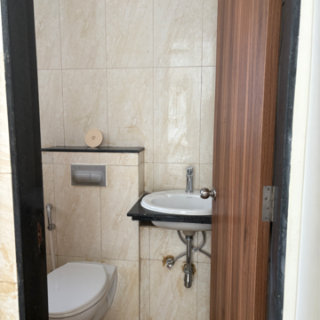 Bathroom in 1 BHK Apartment at Kolte Patil Life Republic Oro Avenue, Kasarsai – for Rent
