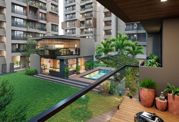 Balcony in 3 BHK Apartment at Naranpura – for Rent