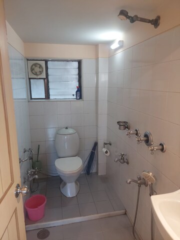 Bathroom in 2 BHK Apartment at Silver Sand CHS, Andheri West – for Rent