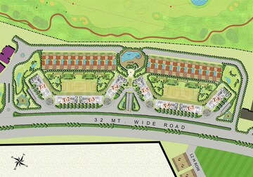 Master Plan in 3 BHK Apartment at Jaypee Greens Knight Court, Sector 128 – for Sale