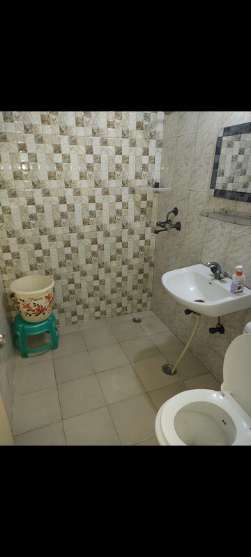 Bathroom in 2.5 BHK Apartment at Nimbus The Hyde park, Sector 78 – for Rent