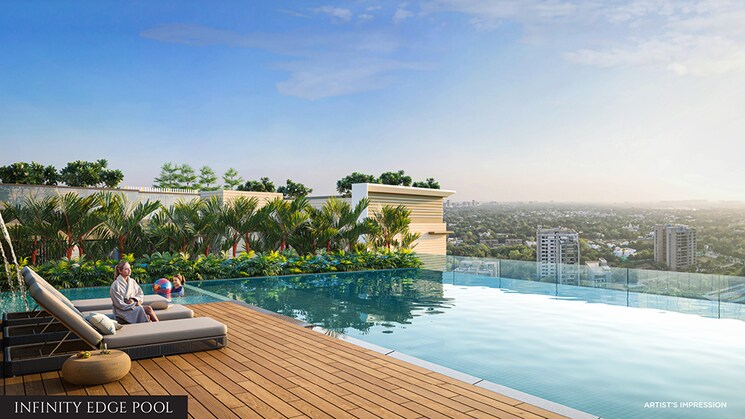Swimming Pool, chandak-sarvam 2 Bedroom 825 Sq.Ft. Apartment In Jb Nagar Mumbai 9734753