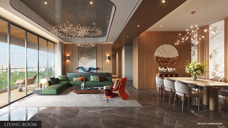 Living Room, chandak-sarvam 2 Bedroom 825 Sq.Ft. Apartment In Jb Nagar Mumbai 9734753