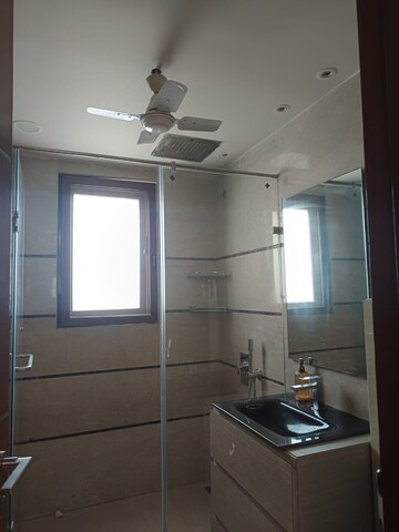 Washroom in 4 BHK Apartment at Basant Gaon – for Rent