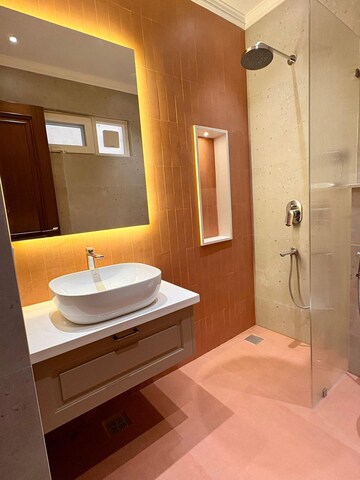 Bathroom in 4 BHK Apartment at Vasant Kunj – for Rent