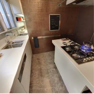 Kitchen in 3 BHK Apartment at Lodha The Park, Century Mills – for Rent