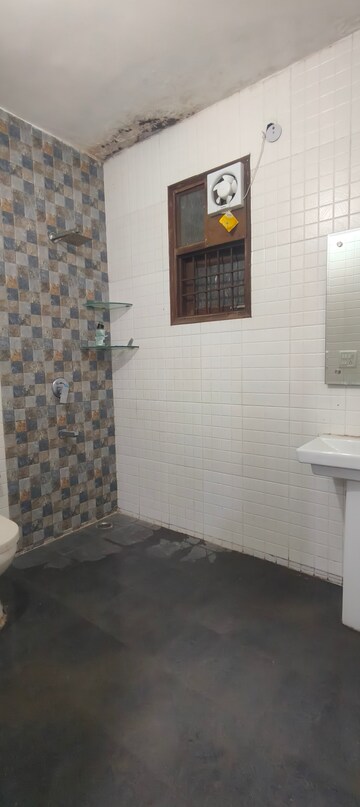 Bathroom in 3 BHK Builder Floor at Chattarpur – for Rent