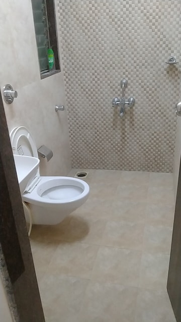 Bathroom in 3 BHK Apartment at Asmita Sand Dunes, Malad West – for Rent