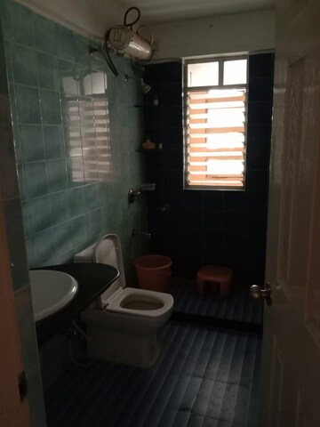 Bathroom in 3 BHK Apartment at Madhuban Satin Brick, Kharadi – for Rent