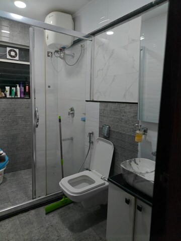 Bathroom in 3 BHK Apartment at Goel Ganga Liviano, Kharadi – for Rent