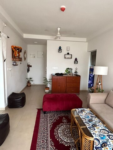 Living Room in 1.5 BHK Apartment at Bhartiya Nikoo Homes Phase 2, Thanisandra Main Road – for Sale