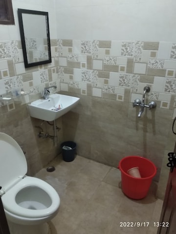 Bathroom in 2 BHK Builder Floor at Dharam Colony – for Rent