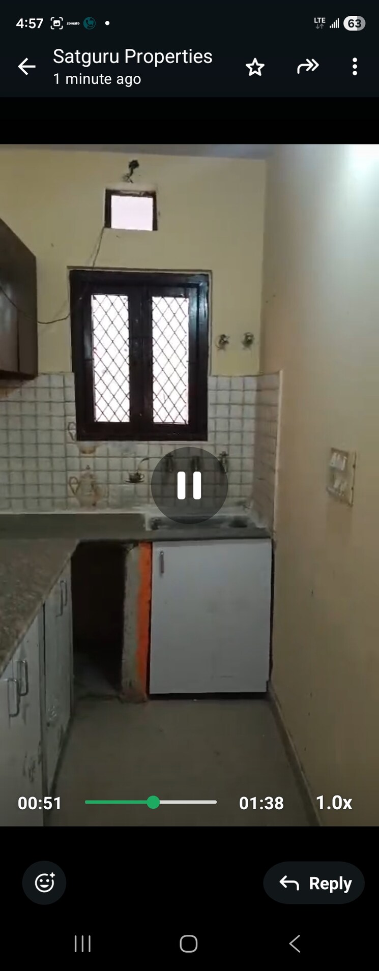 Kitchen, uttam nagar 2 Bedroom 630 Sq.Ft. Builder Floor In Uttam Nagar Delhi 9737371