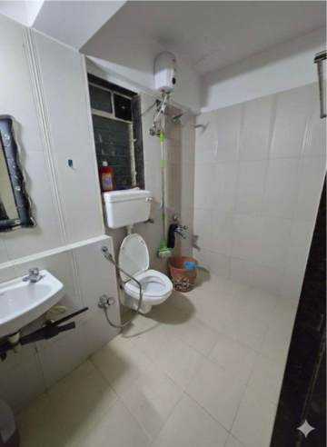 Bathroom in 3 BHK Apartment at Ssakash Chandralekha CHSL, Avdhut Nagar – for Rent