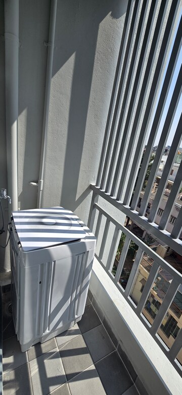 Balcony in 1 BHK Apartment at Mahadevpura – for Rent