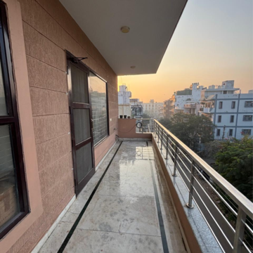 Balcony in 2 BHK Builder Floor at Huda Staff Colony, Durga Colony – for Rent