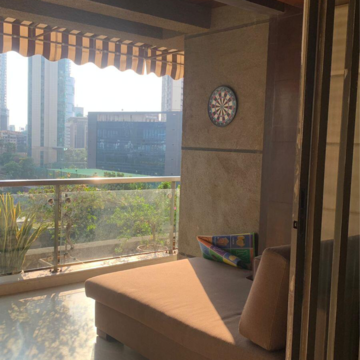 Balcony in 4 BHK Apartment at Prabhadevi CHS, Century Bazar – for Rent