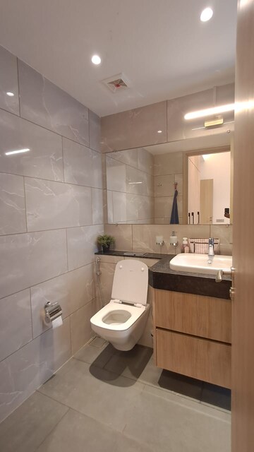 Bathroom in 4 BHK Apartment at Rustomjee Crown, Prabhadevi – for Rent